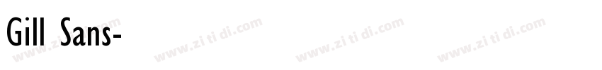Gill Sans字体转换